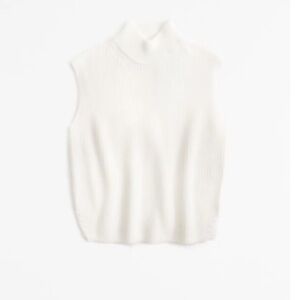 Abercrombie Sleeveless turtleneck sweater NWT medium